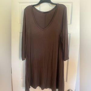 Brown Tunic Dress Size 2X